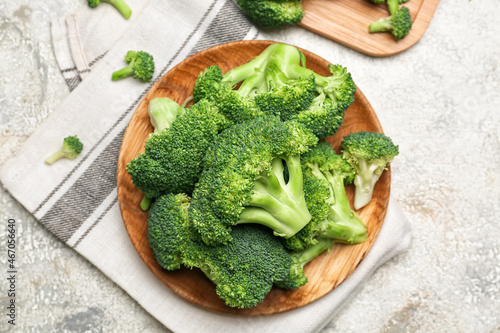 Fresh raw broccoli florets ...