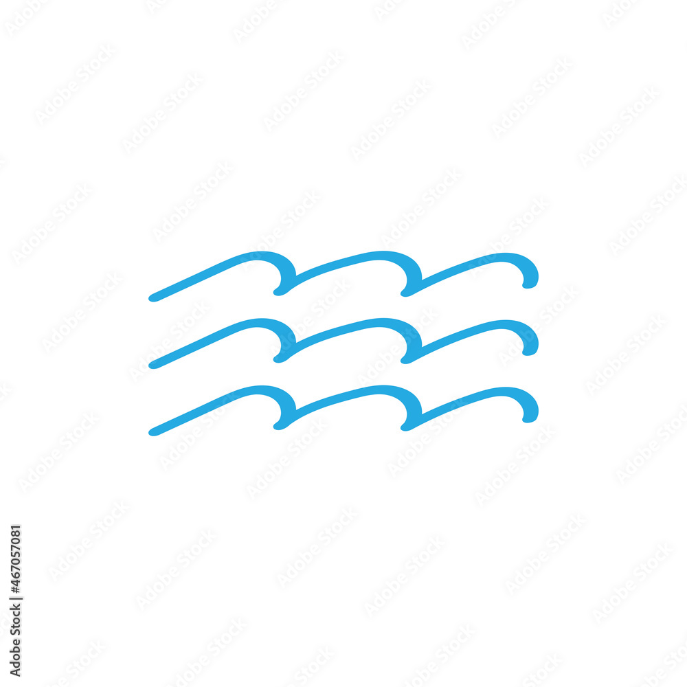 Water wave icon vector Water wave icon vector