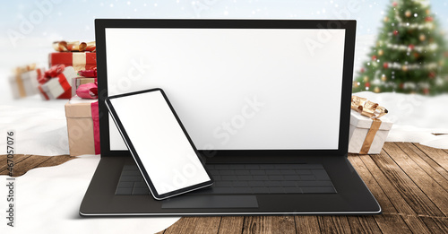 festive computer as Laptop ...