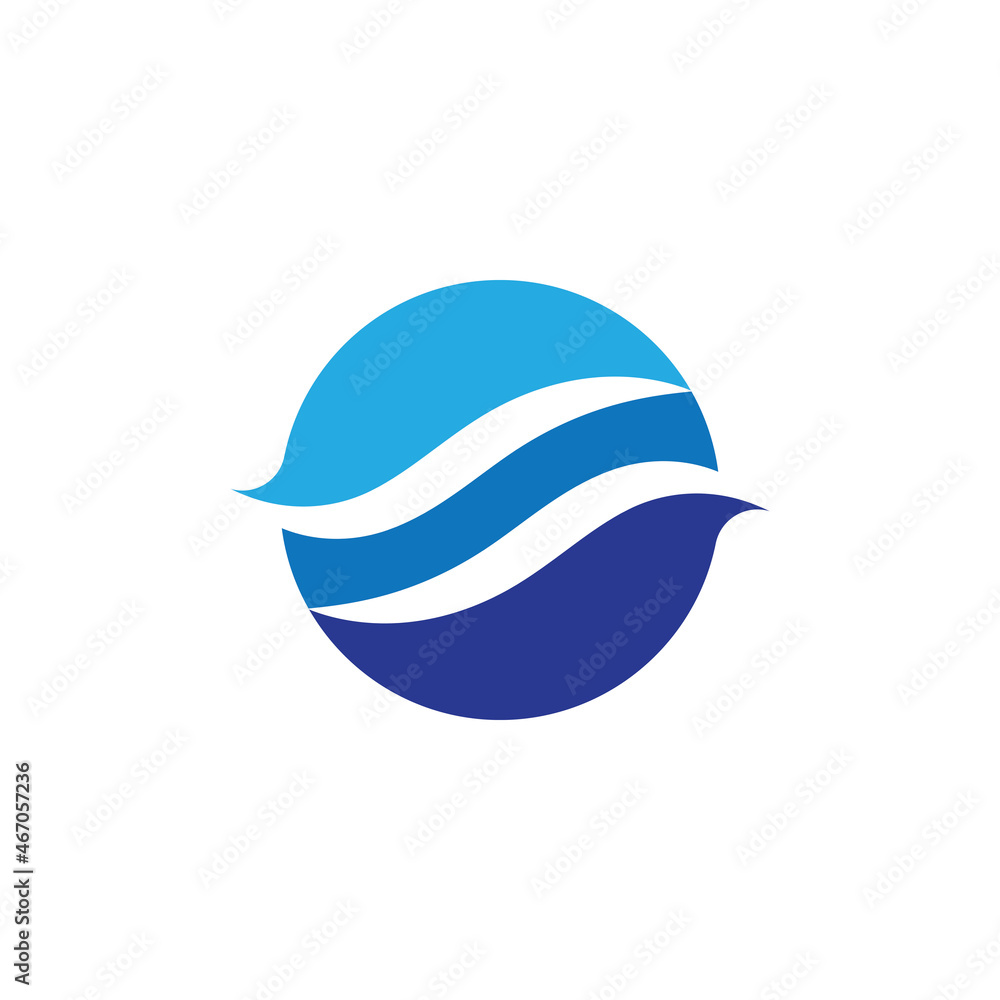 Water wave icon vector Water wave icon vector
