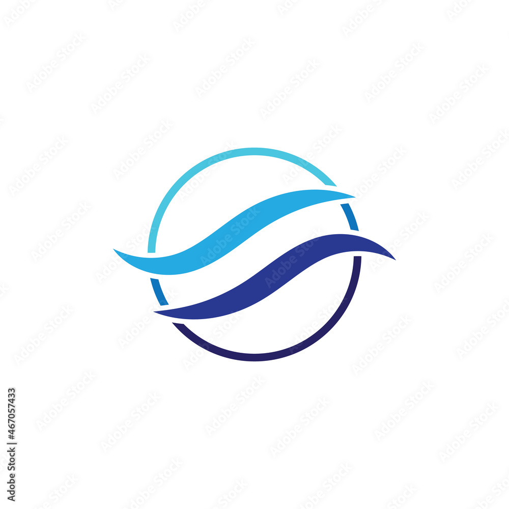 Water wave icon vector Water wave icon vector