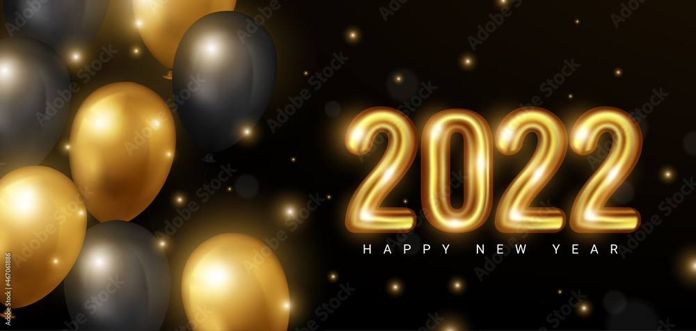 happy new year 2022 banner design illustration happy new year 2022 banner design illustration