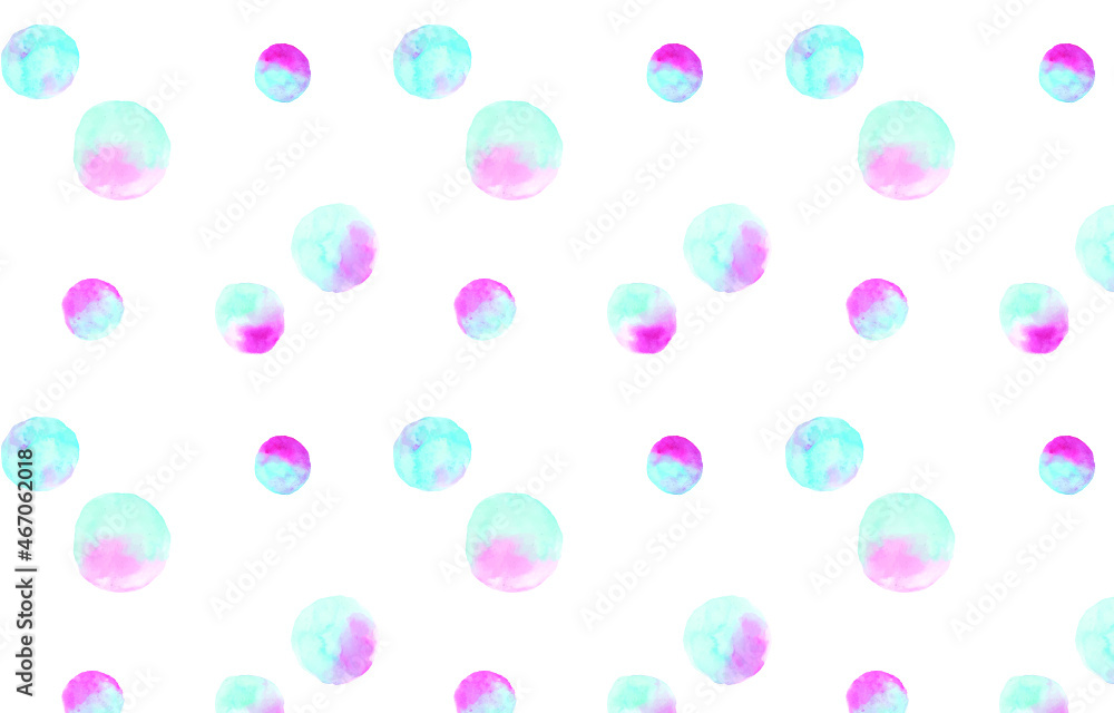 colorful dot watercolor seamless pattern 