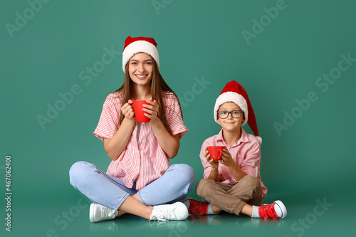 Little boy and his mother w...