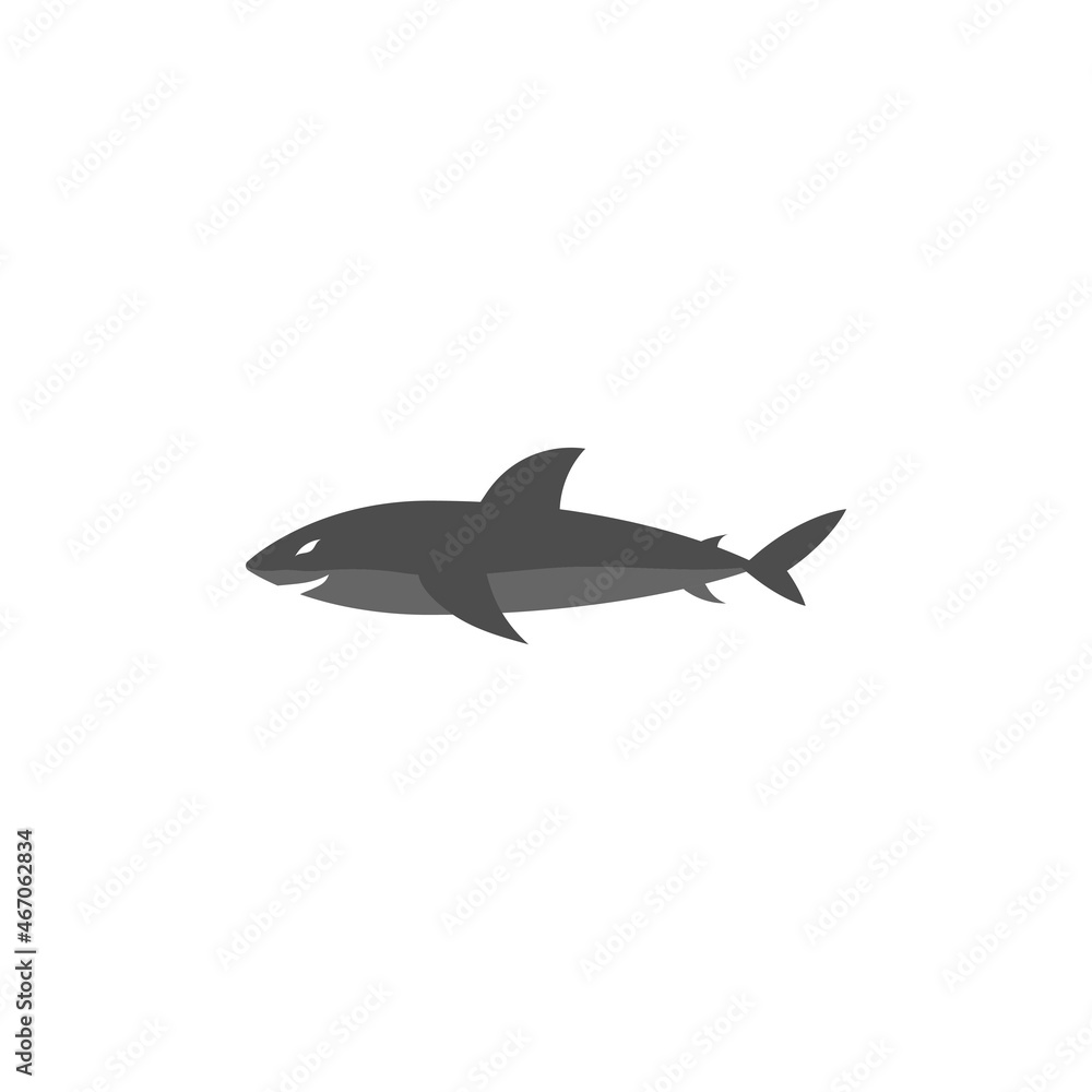 Shark icon design template vector isolated illustration Shark icon design template vector isolated illustration