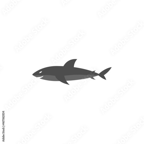 Shark icon design template vector isolated illustration