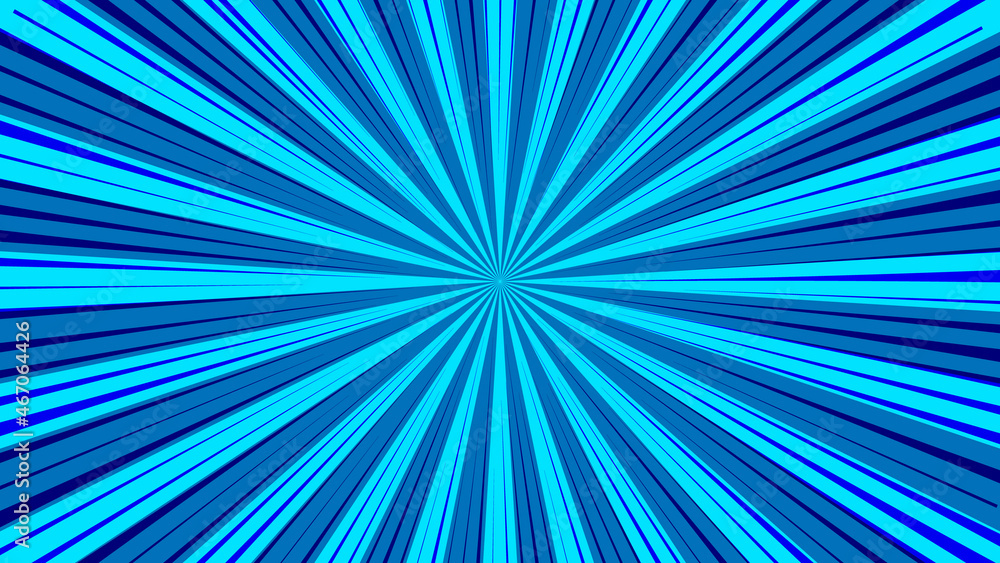 Blue bright sunburst background template vector illustration Blue bright sunburst background template vector illustration