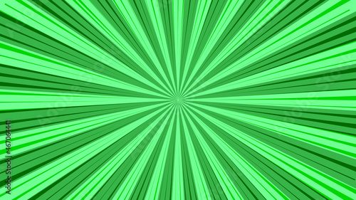 Abstract background with rays green color
