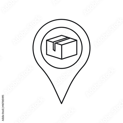 Receive order in pick up and collection point  vector illustration