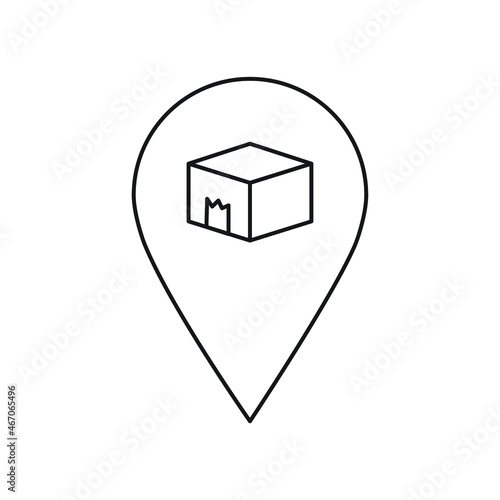 Receive order in pick up and collection point  vector illustration