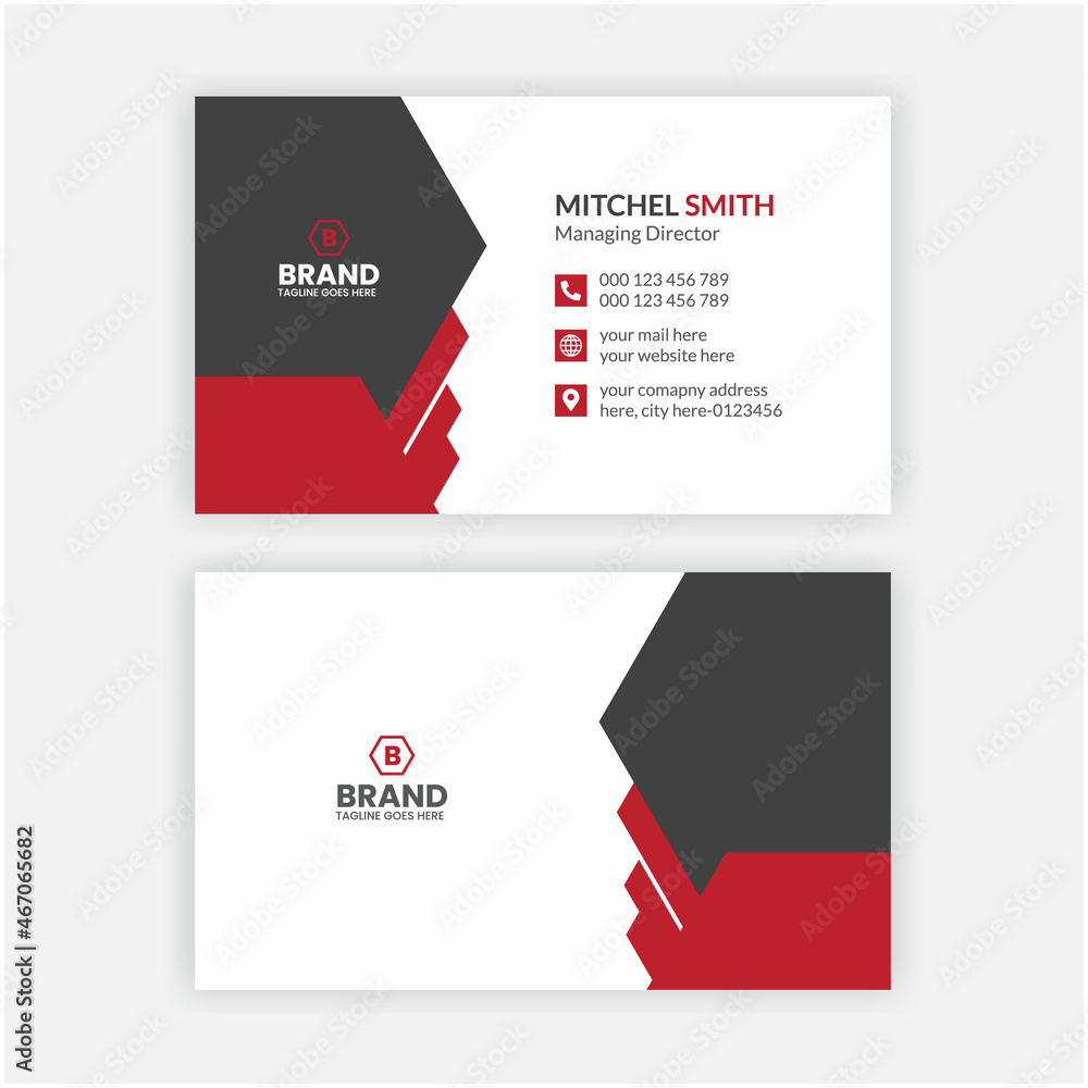 Modern business card design template, Creative personal visiting card, or business card template Modern business card design template, Creative personal visiting card, or business card template
