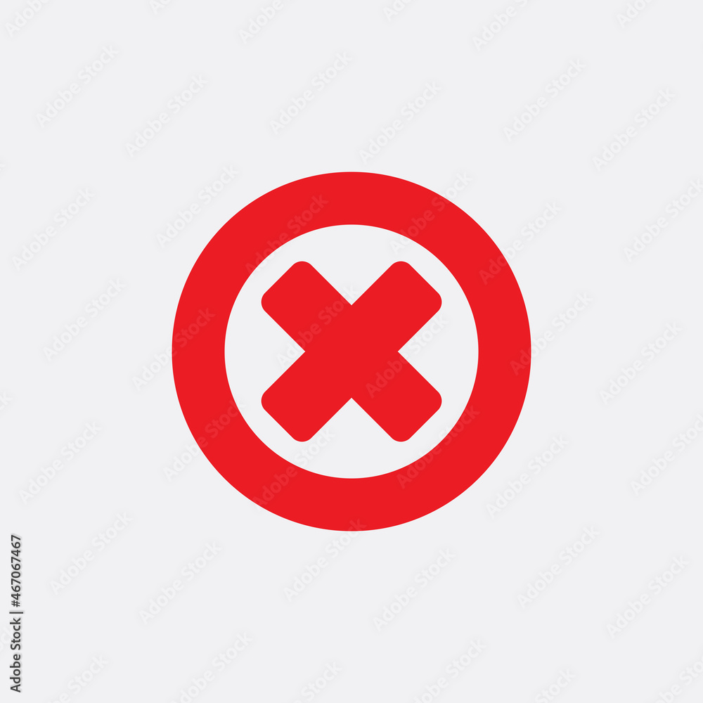 wrong icon. flat illustration of wrong vector icon for web wrong icon. flat illustration of wrong vector icon for web