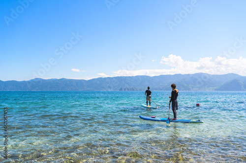 SUP 福井県水島 海山空 絶景