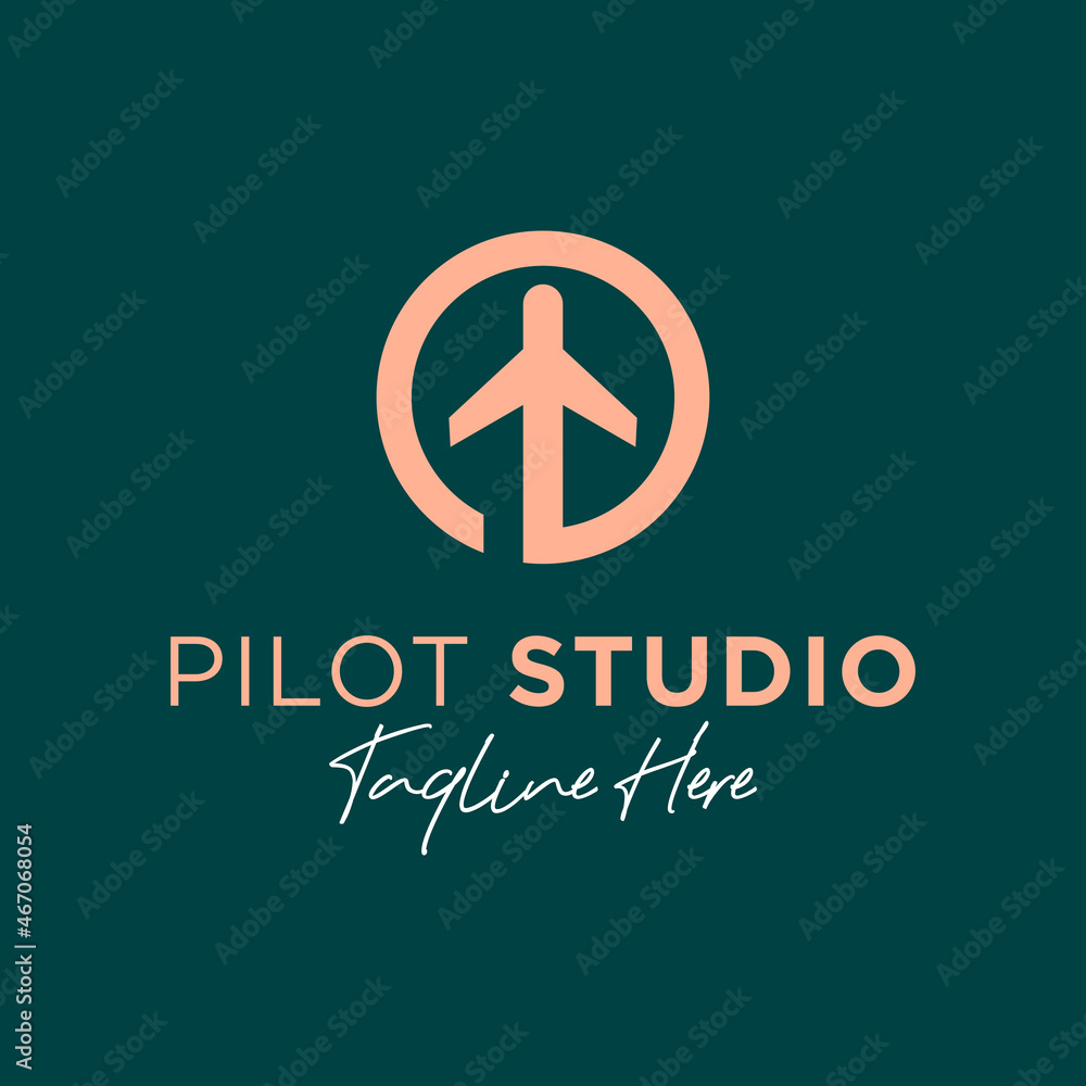 airplane transportation inspiration illustration logo airplane transportation inspiration illustration logo