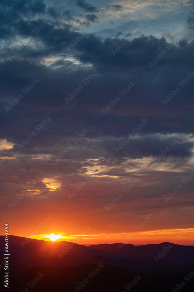 660-50 Sunset over Foothills Parkway 660-50 Sunset over Foothills Parkway
