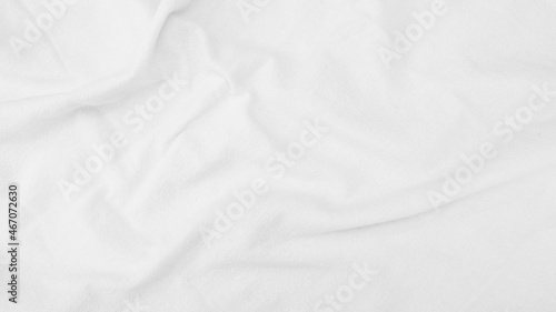 Organic Fabric cotton backdrop White linen canvas crumpled natural cotton fabric Natural handmade linen top view background  organic Eco textiles White Fabric linen texture