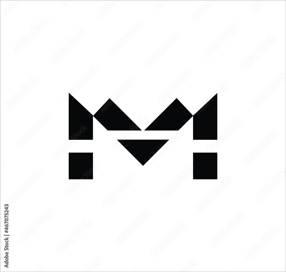 Modern Letter M Monogram logo Design Modern Letter M Monogram logo Design