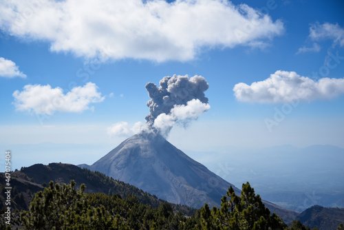 Volcán de Colima, Volcán de Fuego. photo