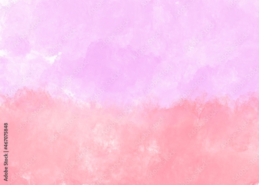 Pink abstract watercolor background with space. Wallpaper art.