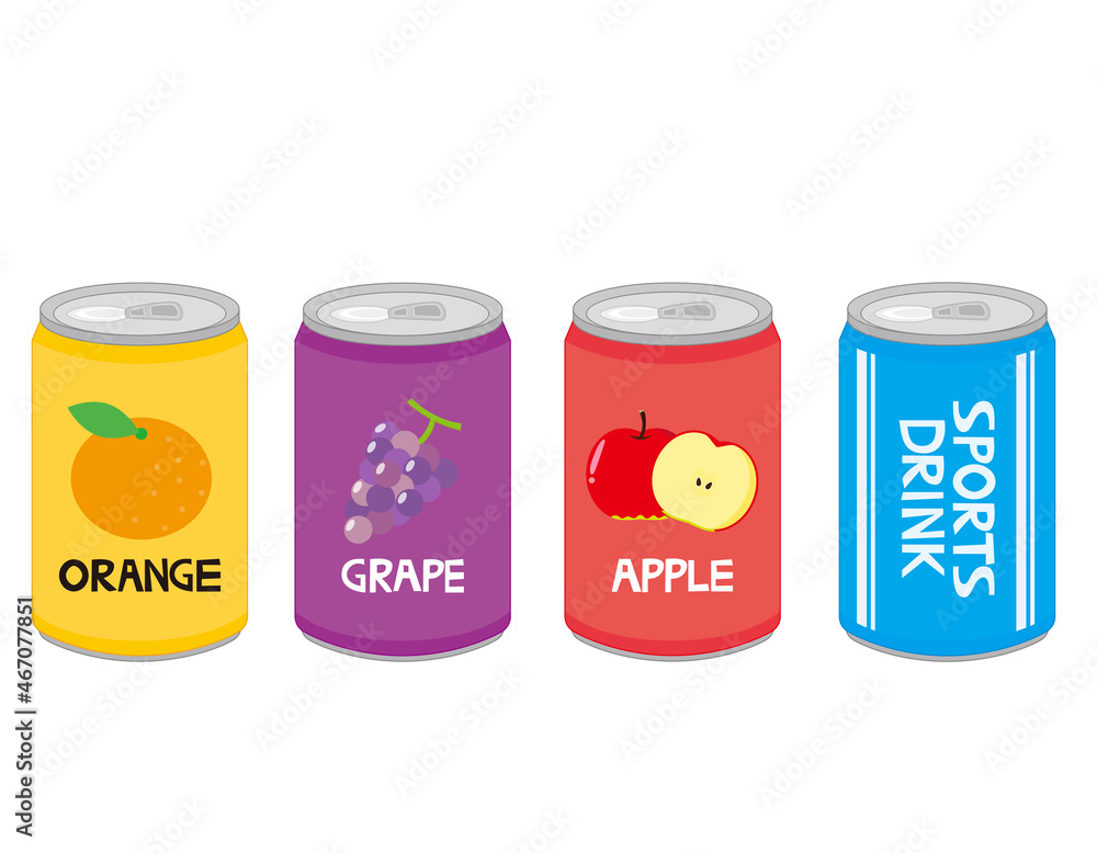 缶ジュース アルミ缶 ベクターイラストト Stock ベクター Adobe Stock
