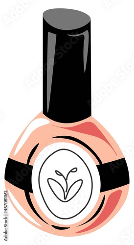 Nail polish, beauty and cosmetic products vector