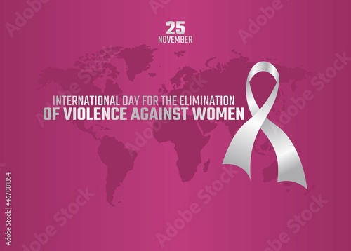 vector graphic of international day for the elimination of violence against women good for international day for the elimination of violence against women celebration. flat design. flyer design.