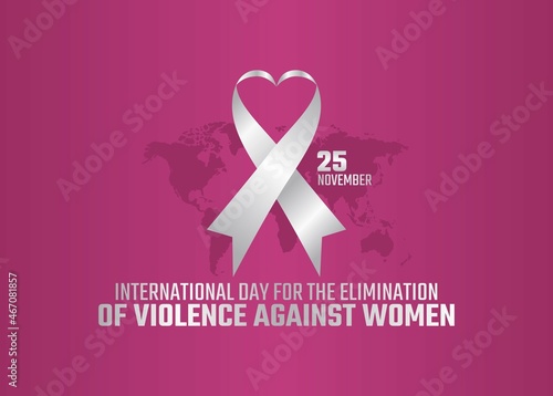 vector graphic of international day for the elimination of violence against women good for international day for the elimination of violence against women celebration. flat design. flyer design. photo