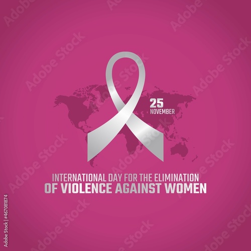 vector graphic of international day for the elimination of violence against women good for international day for the elimination of violence against women celebration. flat design. flyer design.