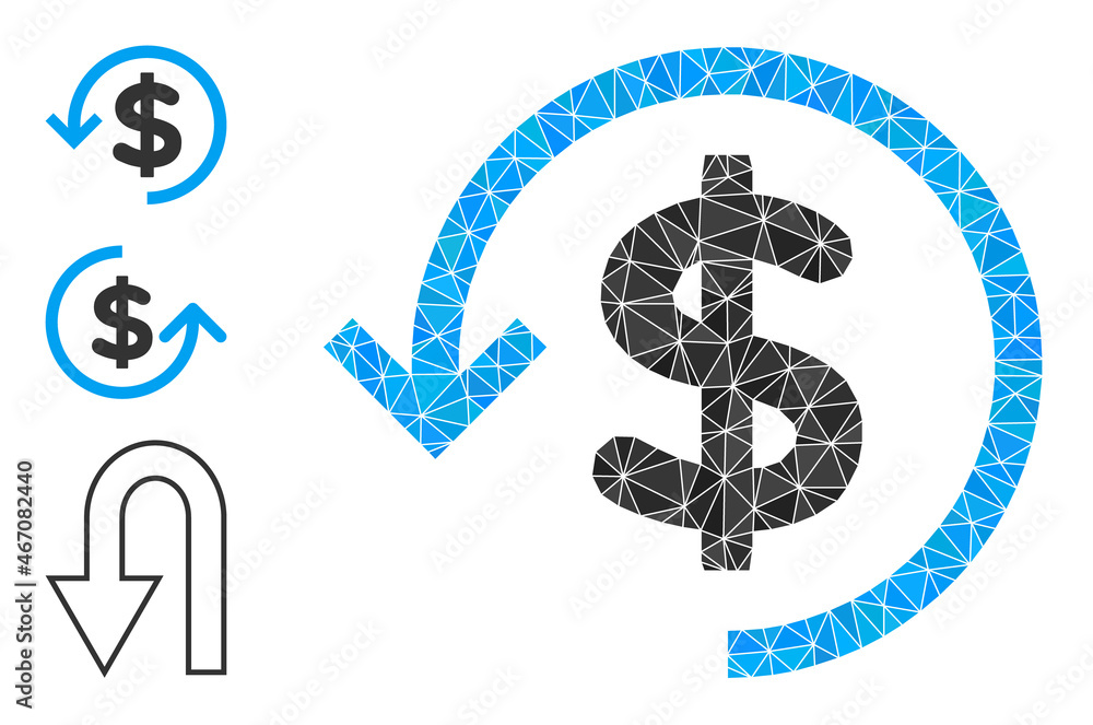lowpoly refund icon, and similar icons. Polygonal refund vector is designed of random triangles. Flat geometric lowpoly illustration is designed by refund icon. lowpoly refund icon, and similar icons. Polygonal refund vector is designed of random triangles. Flat geometric lowpoly illustration is designed by refund icon.