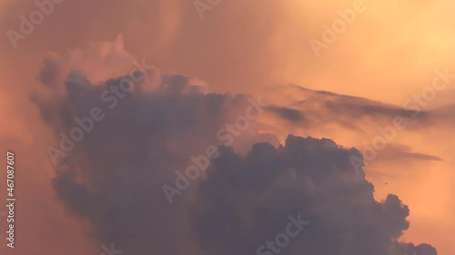 Amazing Sunset Cloud Timelapse, Gold Sky, Orange Sunset, Cloud Formatiom