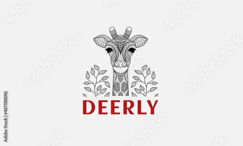 Deerly logo. logo for brand. company logo. vector logo photo