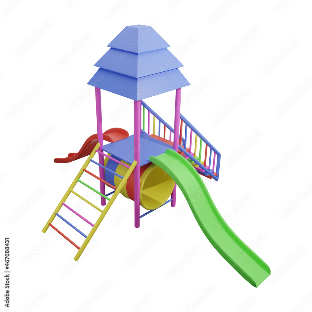 3d rendering playground icon 3d rendering playground icon