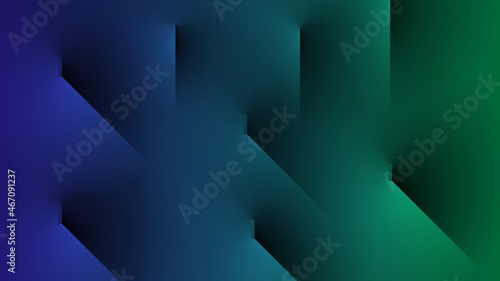 Abstract emerge shadow wallpaper. Solid lines peeking out from behind the canvas curtain. Objects pop up from back screen.