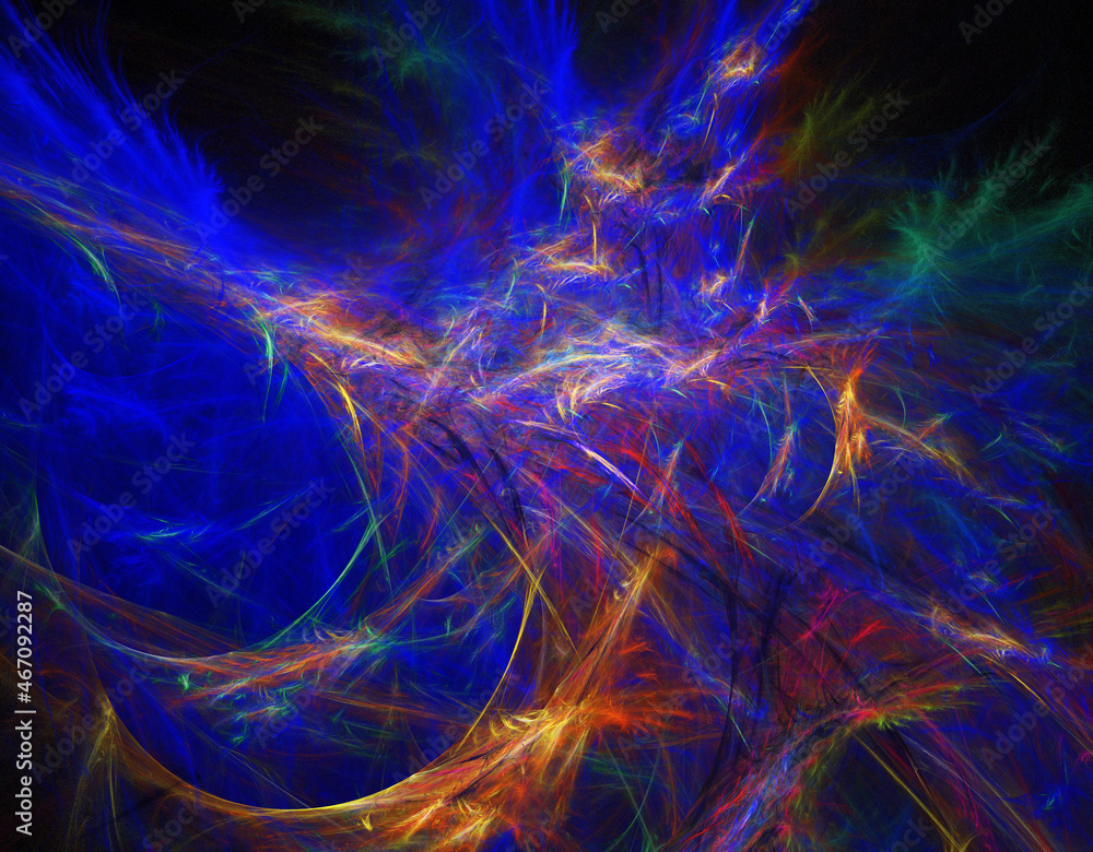 Obraz premium fractal on black