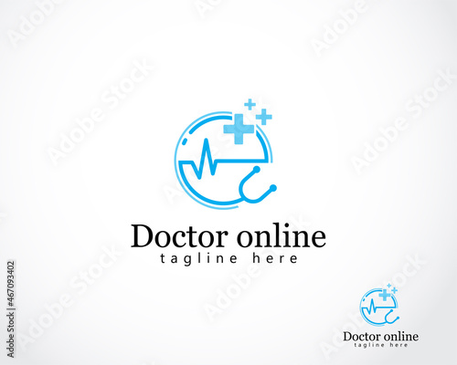 doctor virtual design concept home clinic online consult