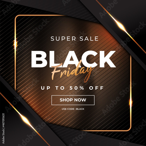 black friday sale, perfect for social media posts as well as posters and banners