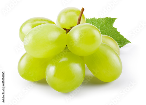 Принти на полотні Green grape isolated on white
