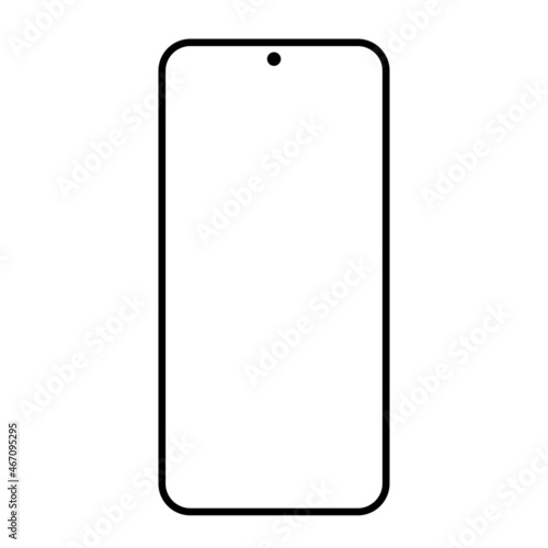 Phone screen mockup, poco smart phone screen x3 13 pro stock illustration