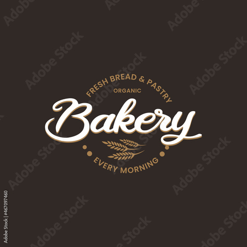 Retro Bakery Bake Logo Design and Vintage Vector Label. Simple Homemade Badge Template Logo Design