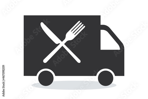 フードデリバリーサービスのアイコン ご飯を配達 Order Food delivery service Icon