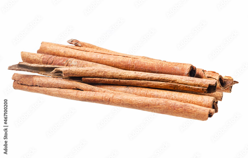 Cinnamon sticks isolated on white background Cinnamon sticks isolated on white background