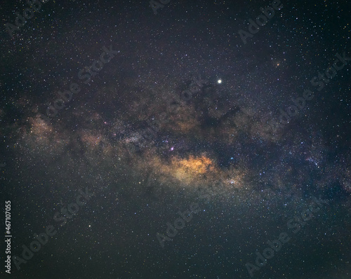 abstract long exposure photography of milky way and star in the night sky.