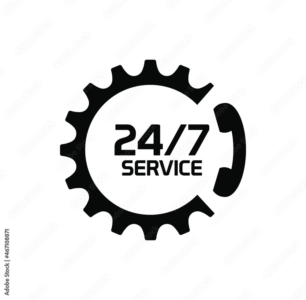 24 hour service icon 24 hour service icon