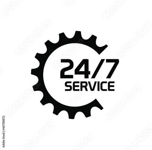 24 hour service icon	