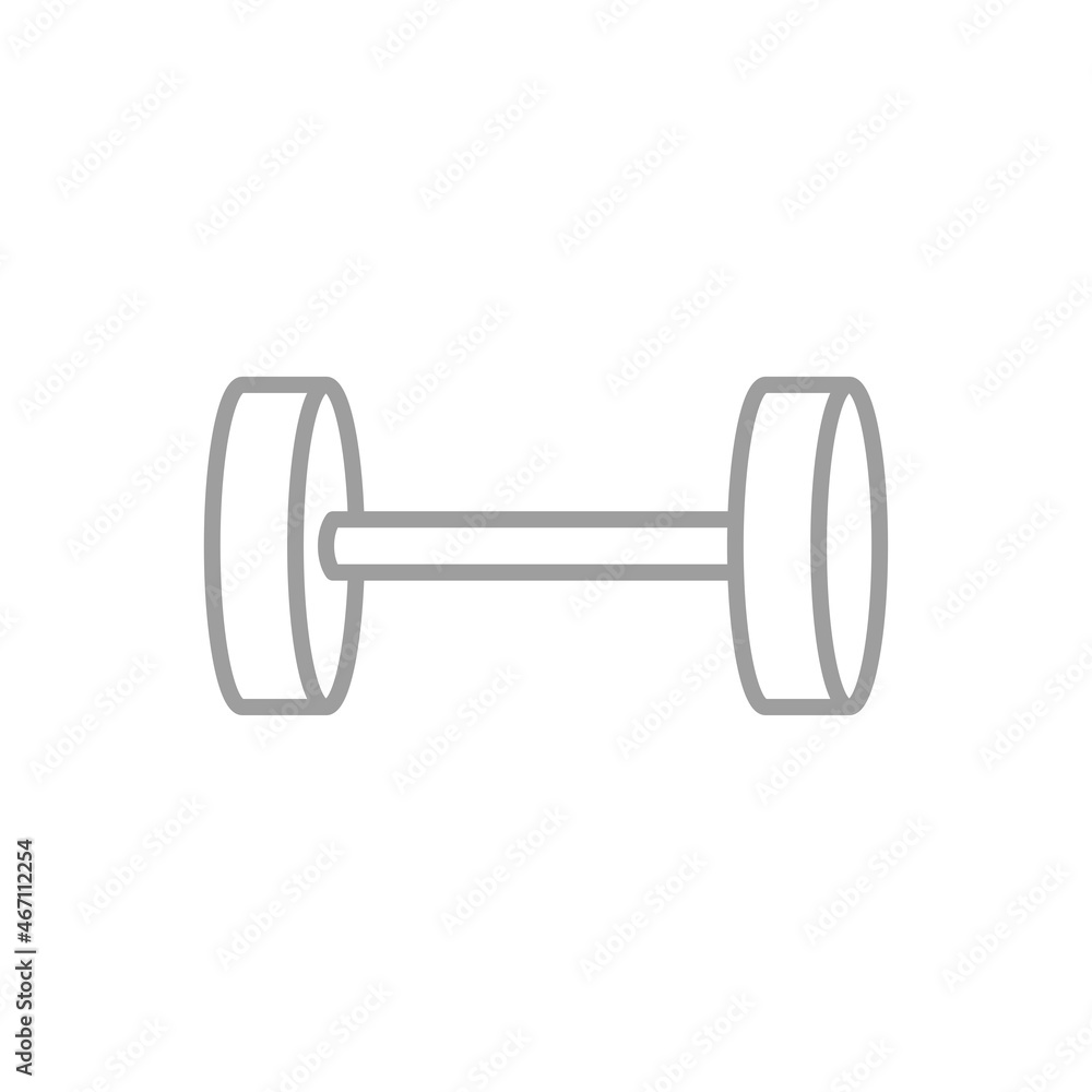dumbbell icon vector line style dumbbell icon vector line style