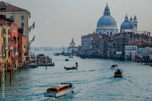 View of the Grand Canal in Venice from the Accademia Bridge © joan