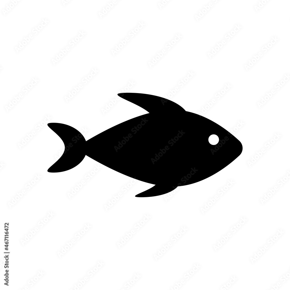 A black fish icon