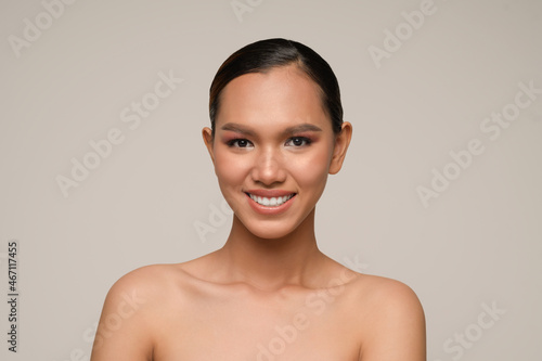 Young female model with perfect smile and beautiful face