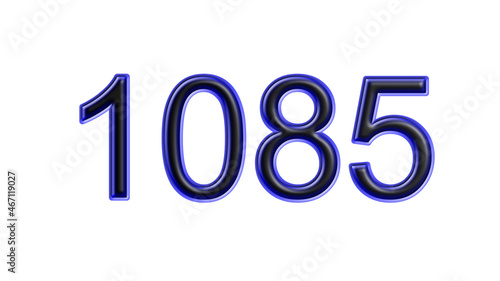 Free Download blue 1085 number 3d effect white background - GFXLoad