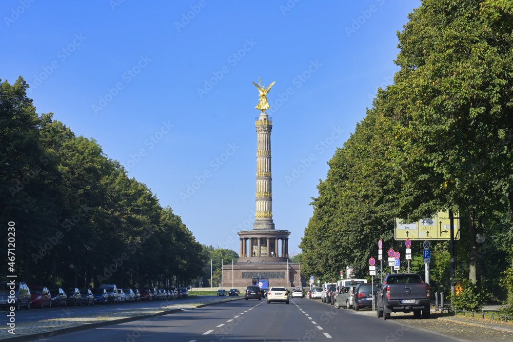 Triumphal or Victory Column at the Great Star, Tiergarten, Berlin, Germany